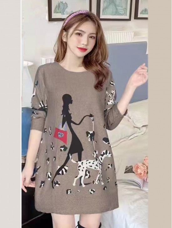 Dalmatian Printed Soft Knitted Light Sweater